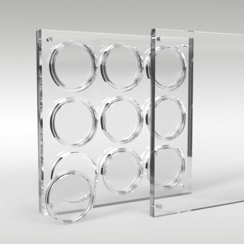 Five Pound Coin Collection Premium Acrylic Display Stand Holder Case - 9 Coins - Image 2