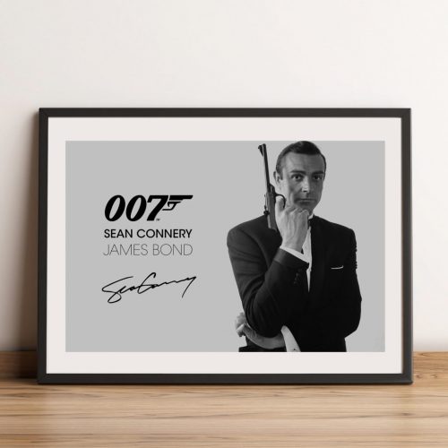 Sean Connery James Bond Wall Art Print Poster for A4 Frame