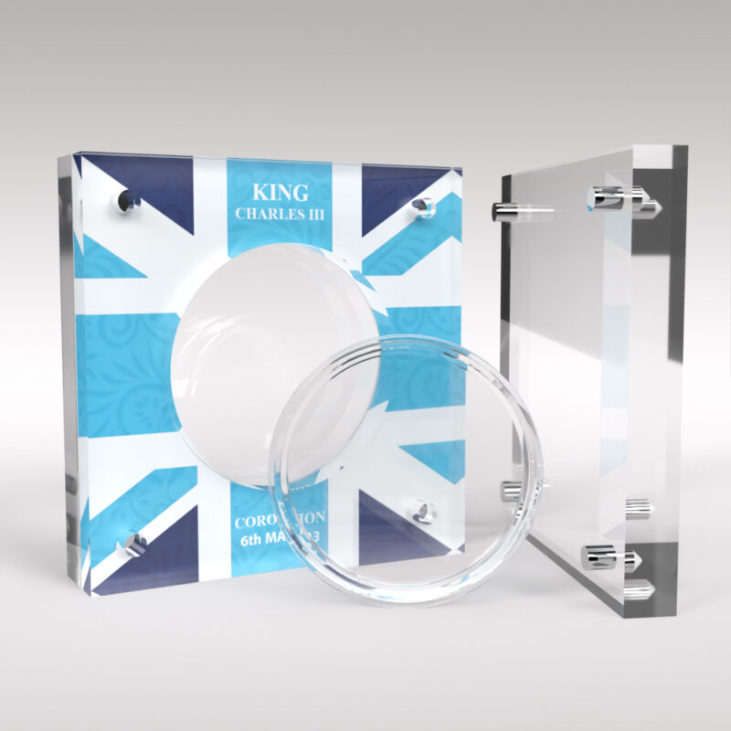 King Charles Coronation Coin 50p Five Pound Acrylic Display Case Holder - Image 5