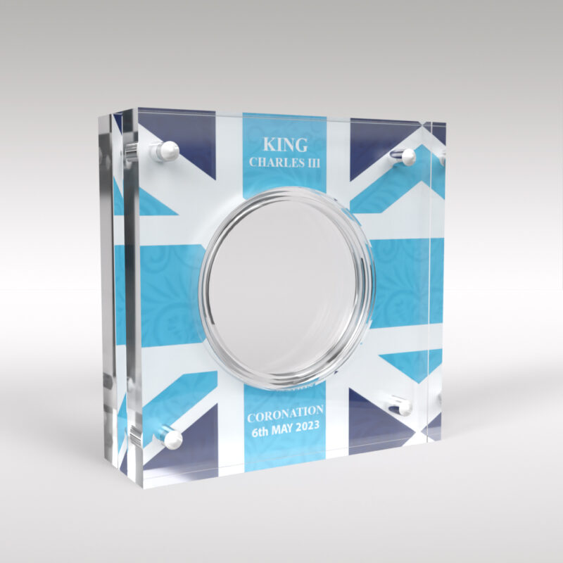 King Charles Coronation Coin 50p Five Pound Acrylic Display Case Holder - Image 4