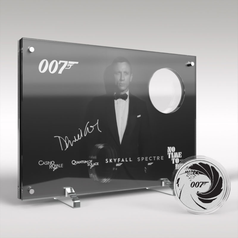 James Bond 1oz Silver Bullion Coin No Time to Die Perspex Display - Image 3