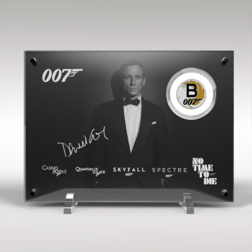 Daniel Craig 007 James Bond 10p A-Z Royal Mint Coin Perspex Display