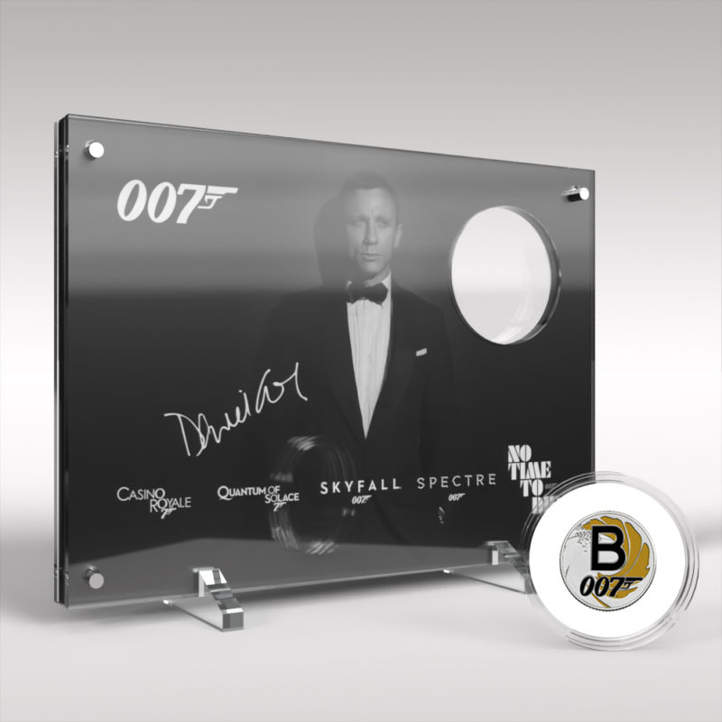 Daniel Craig 007 James Bond 10p A-Z Royal Mint Coin Perspex Display - Image 2