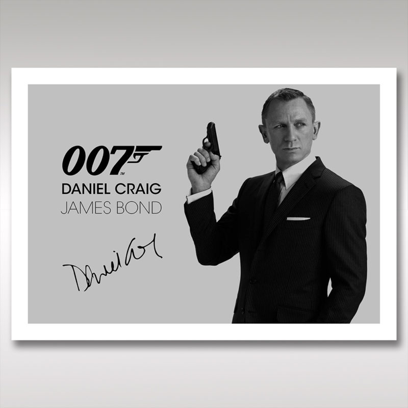 Daniel Craig James Bond Wall Art Print Poster Unframed