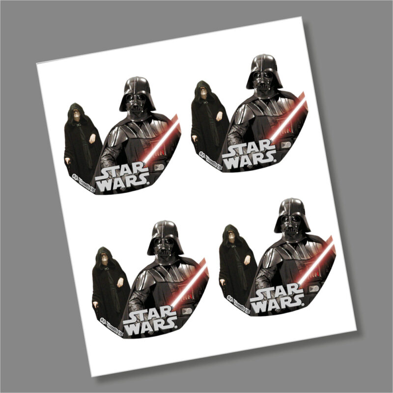 Star Wars 50p Coin 2 Darth Vader 2023 Coin Decal Stickers