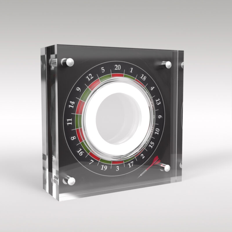 Dartboard Pub Game Themed £2 Coin Acrylic Display Case Holder