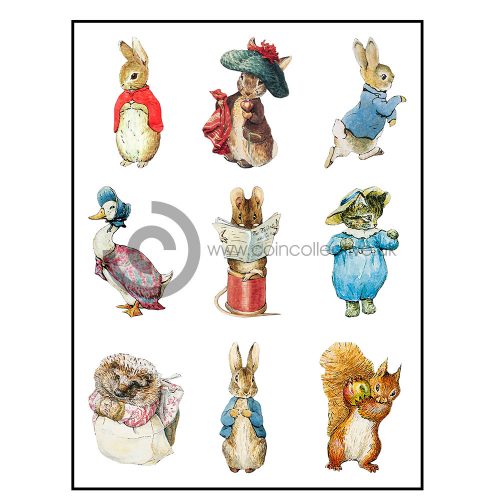 Peter Rabbit and Friends Vinyl Decals, Beatrix Potter Stickers