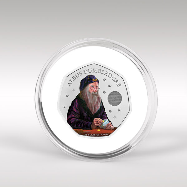 Albus Dumbledore Harry Potter 2023 Coloured Decal BU 50p Coin 3