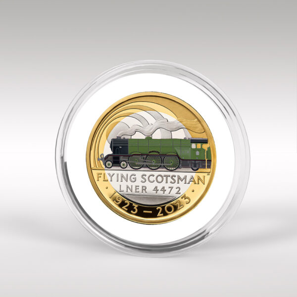The Flying Scotsman 2023 Coloured Decal BU Two Pound Coin