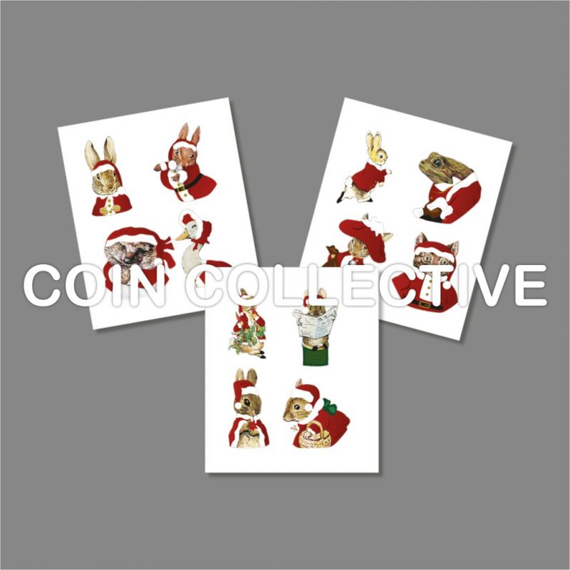 Beatrix Potter Christmas Decals 2016, 2017 and 2018
