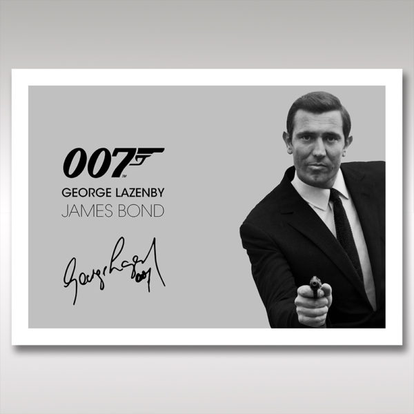 George Lazenby James Bond Wall Art Print Poster Unframed