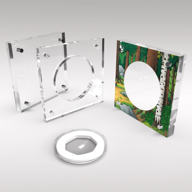 Gruffalo 50p Coin Acrylic Coin Display for Royal Mint Coin - Image 2