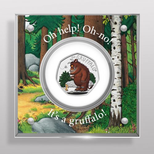 Gruffalo and Mouse 50p Fifty Pence BU Coin in Perspex Display