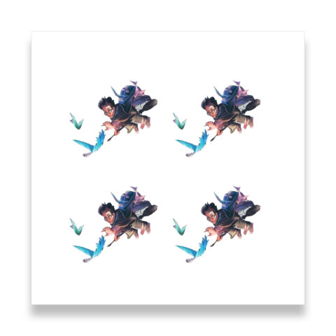 Harry Potter 50p 2024 Winged Keys Coin Decal Stickers