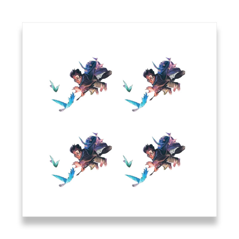 Harry Potter 50p 2024 Winged Keys Coin Decal Stickers
