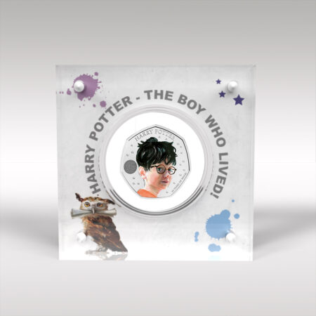 Harry Potter 2022 BU 50p Coin and Display
