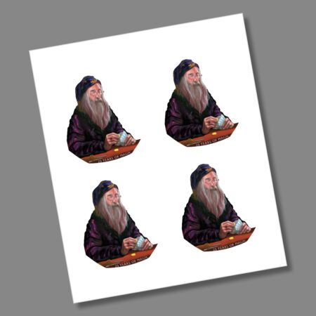 Harry Potter Dumbledore 2023 50p Coin Decal Stickers