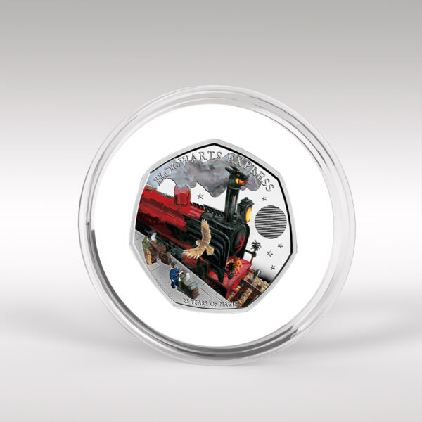 Harry Potter Hogwarts Express 2022 Coloured Decal BU 50p Coin 2