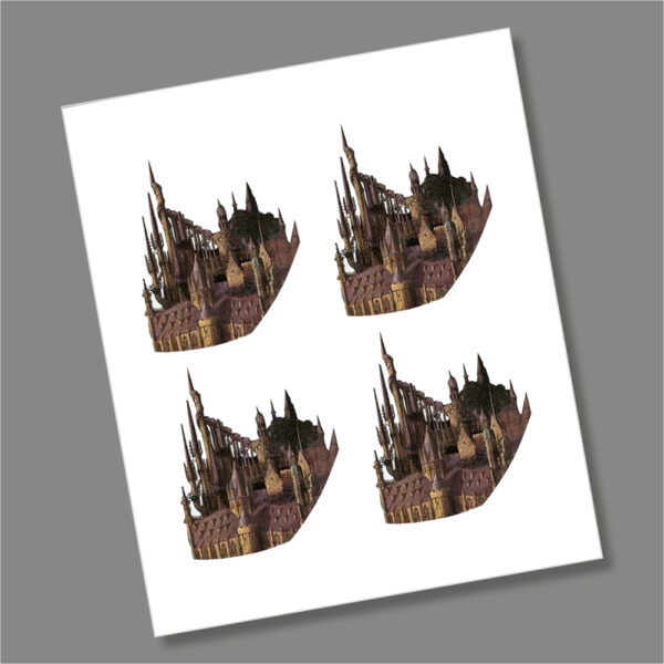 Harry Potter Hogwarts 2023 50p Coin Decal Stickers