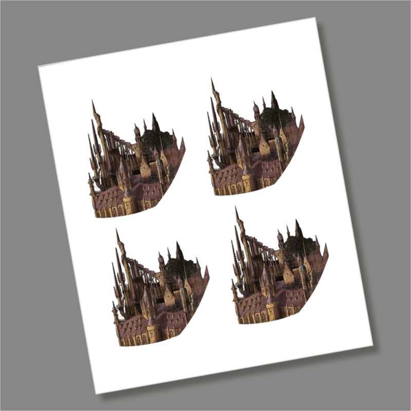 Harry Potter Hogwarts 2023 50p Coin Decal Stickers
