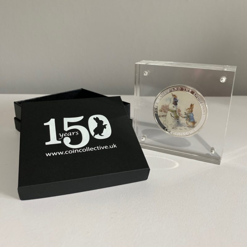 Peter Rabbit + Snowbunny Silver Plated Medal Limited Edition Display and Gift Box - Image 4