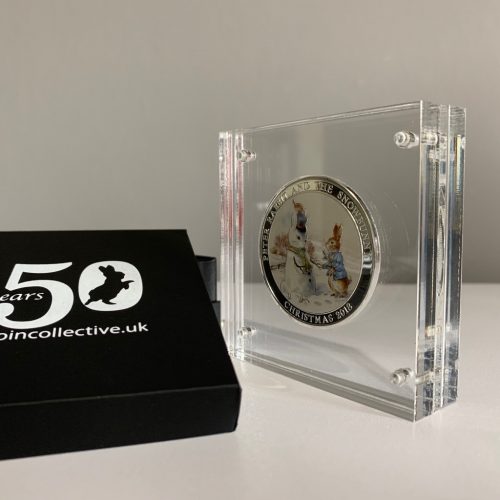 Peter Rabbit + Snowbunny Silver Plated Medal Limited Edition Display and Gift Box
