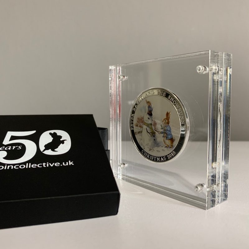 Peter Rabbit + Snowbunny Silver Plated Medal Limited Edition Display and Gift Box