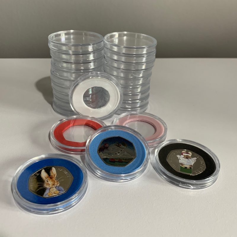 5p Coin Foam Inserts - 30mm x 10 Pack