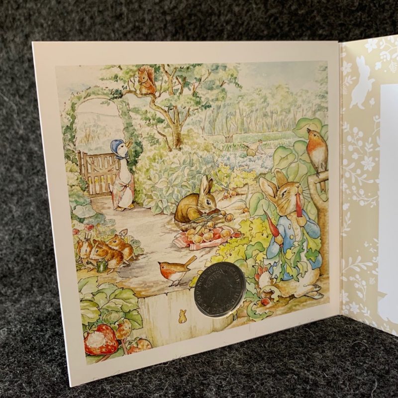 Peter Rabbit 2016 50p Coloured Decal Coin + Stamp Cover, Beatrix Potter Collection - Image 5