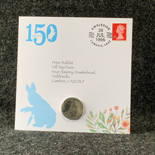 Peter Rabbit 50p Coin, Beatrix Potter Coin Collection 2018