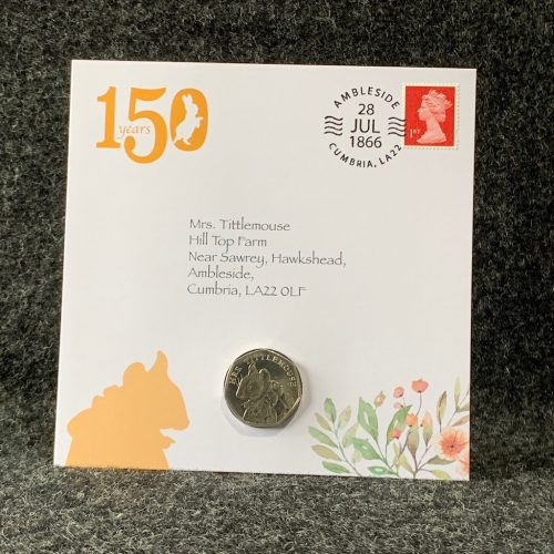 Mrs Tittlemouse 50p Coin, Beatrix Potter Coin Collection 2018