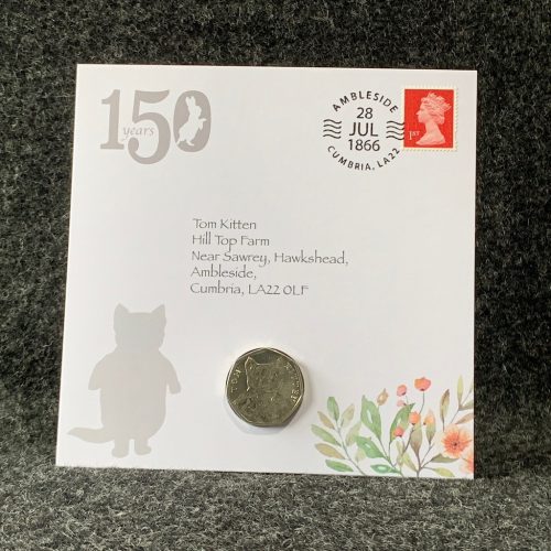 Tom Kitten 50p Coin, Beatrix Potter Coin Collection 2017