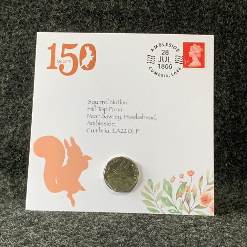 Squirrel Nutkin Coin & Stamp, Beatrix Potter Coin Collection