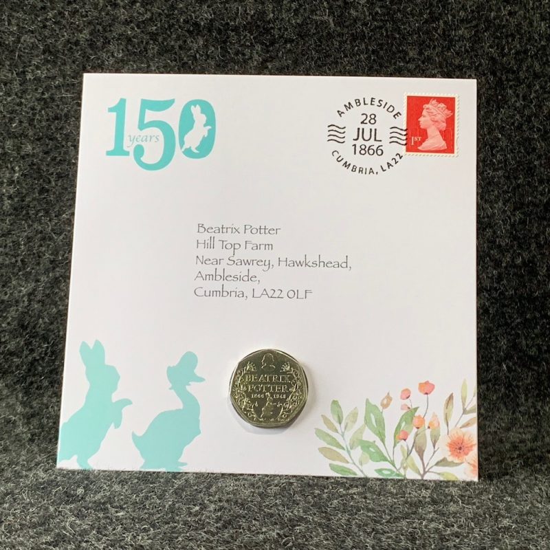 Beatrix Potter 2016 Collection 50p Coins and Stamp Presentation Packs - Image 5