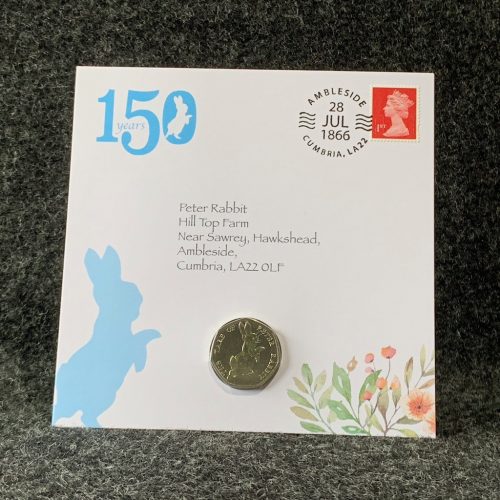 Peter Rabbit 50p Coin, Beatrix Potter Coin Collection 2017