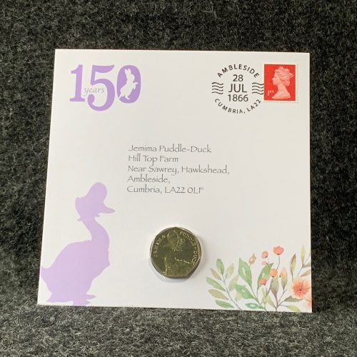 Jemima Puddle-Duck 50p Coin, Beatrix Potter Coin Collection 2016