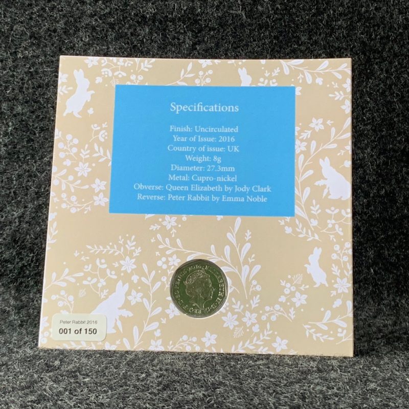 Beatrix Potter 2016 Collection 50p Coins and Stamp Presentation Packs - Image 8