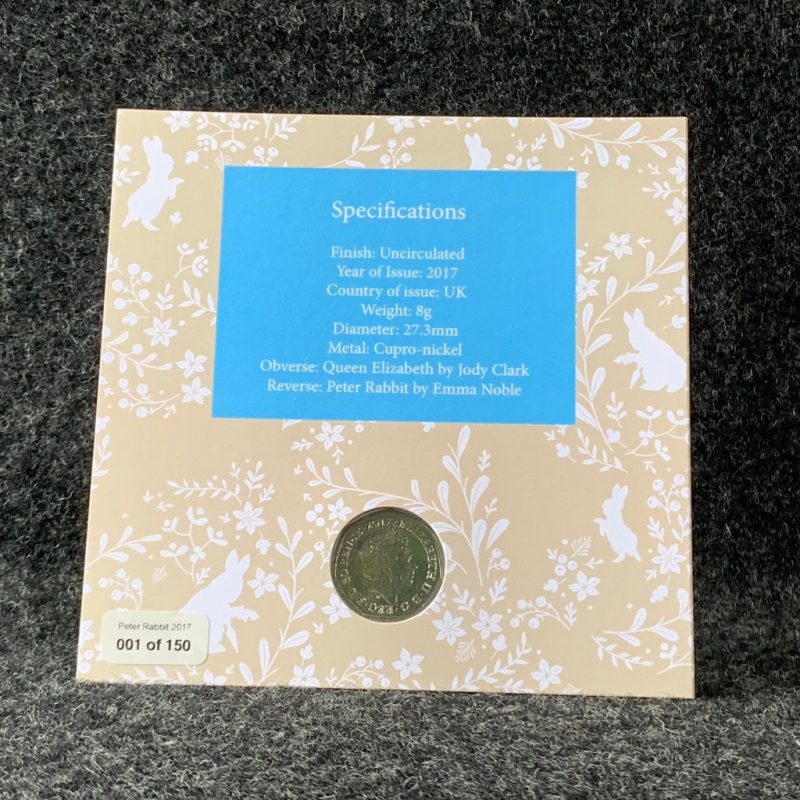 Beatrix Potter Coin Collection 50p Coins and Stamp Presentation Packs 2017 - Image 6