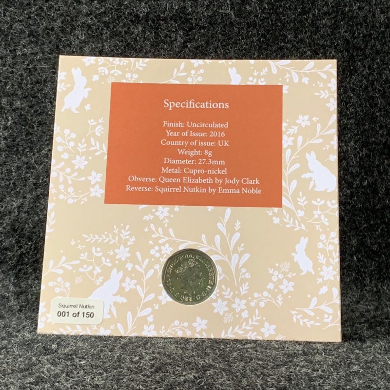 Squirrel Nutkin Coin & Stamp, Beatrix Potter Coin Collection - Image 2