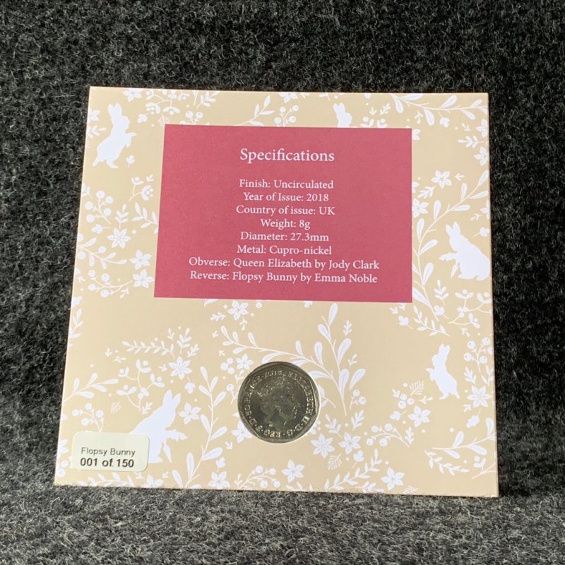 Flopsy Bunny 50p Coin, Beatrix Potter Coin Collection 2018 - Image 2