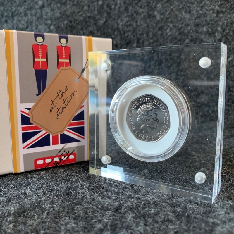 Paddington Bear 'At the Palace', 'At the Station', 'At the Tower' Perspex 50p Display Coin Collection - Image 3