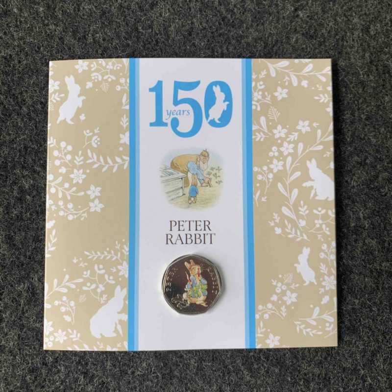 Peter Rabbit 2016, 2017 and 2018 Coloured 50p Royal Mint Coins - Image 5