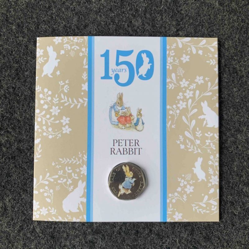Peter Rabbit 2016, 2017 and 2018 Coloured 50p Royal Mint Coins - Image 2