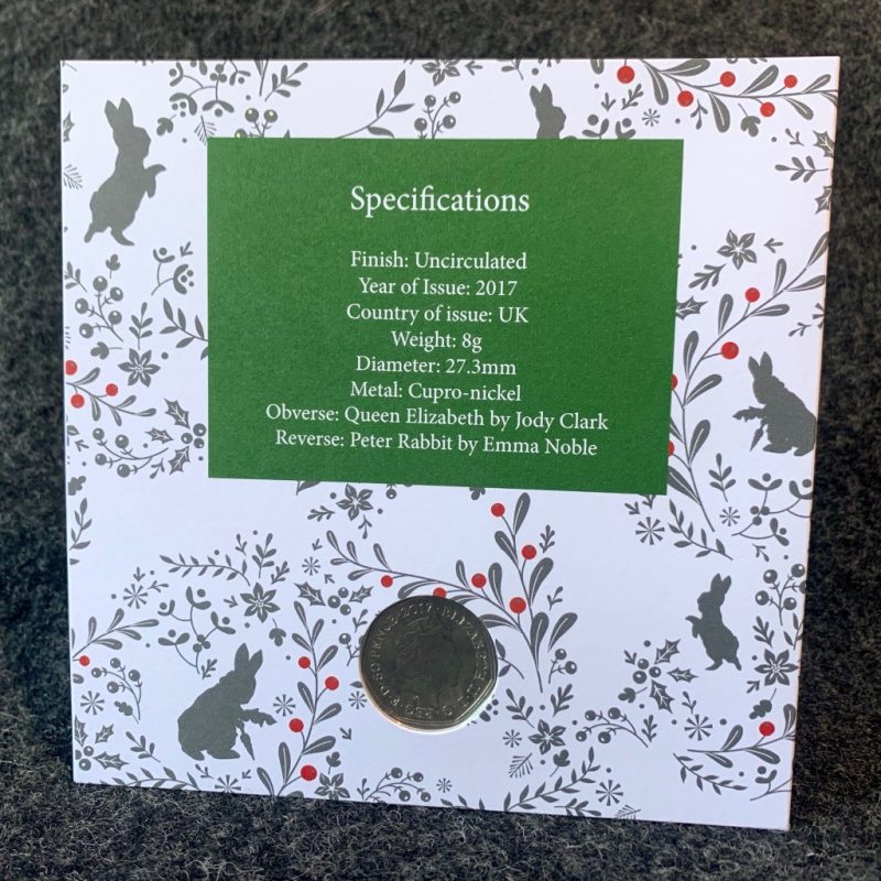 Peter Rabbit 50p Coin and Stamp Christmas Edition - Beatrix Potter - Image 5