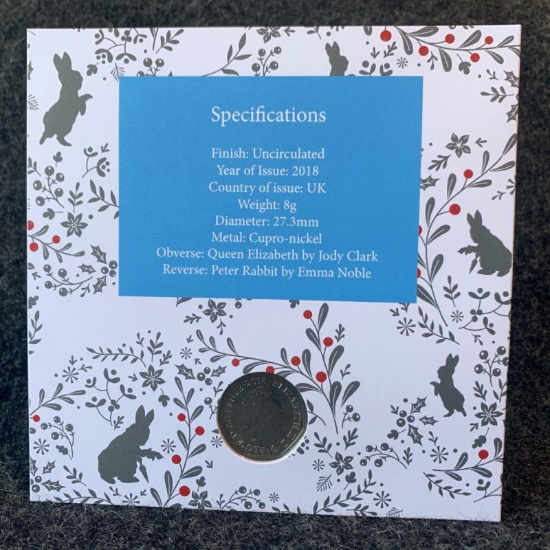 Peter Rabbit 50p Coin and Stamp Christmas Edition - Beatrix Potter - Image 7