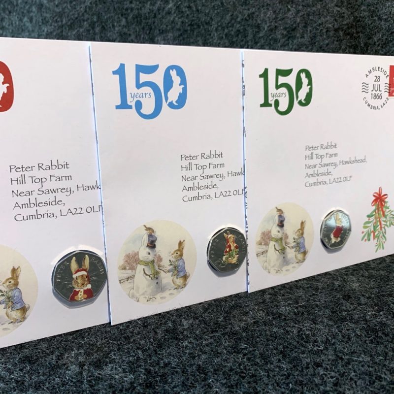 Peter Rabbit 50p Coin and Stamp Christmas Edition - Beatrix Potter - Image 8
