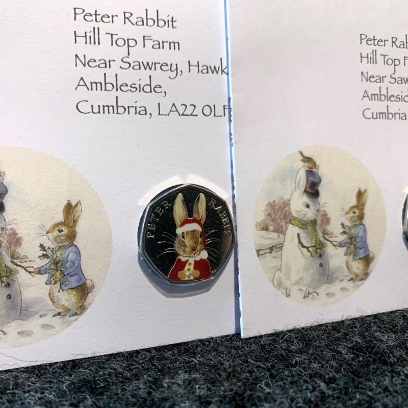 Peter Rabbit 50p Coin and Stamp Christmas Edition - Beatrix Potter - Image 10