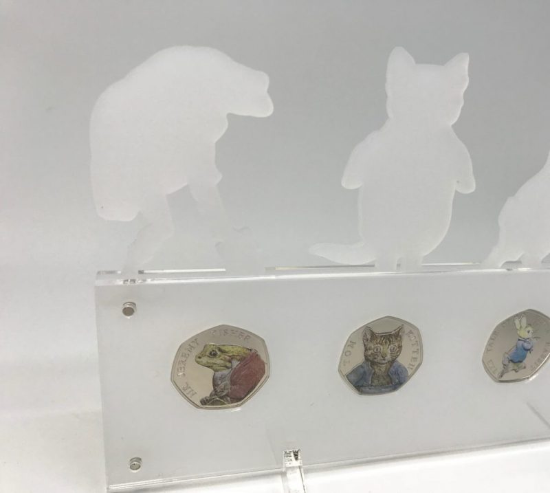 Peter Rabbit Beatrix Potter Perpspex Coin Display Stand, Beatrix Potter 2017 Coins - Image 2