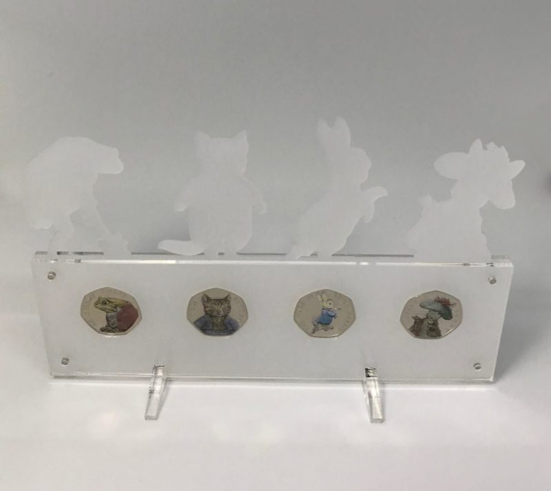 Peter Rabbit Beatrix Potter Perpspex Coin Display Stand, Beatrix Potter 2017 Coins - Image 6