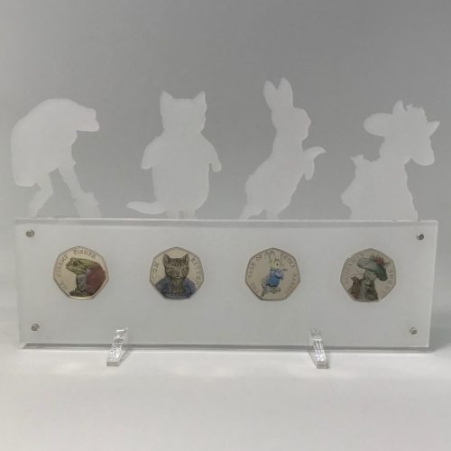 Peter Rabbit Beatrix Potter Perpspex Coin Display Stand, Beatrix Potter 2017 Coins